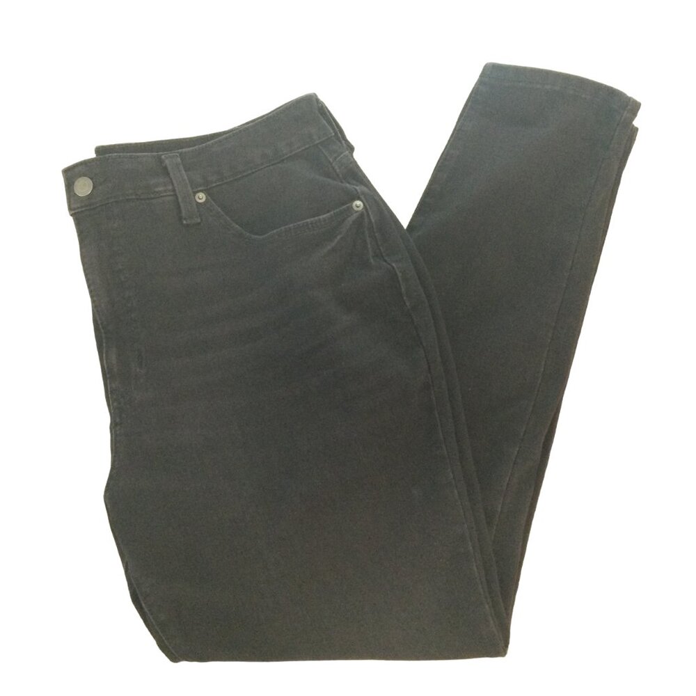 Time  & Tru High Rise Curvy Pants Sz 16 Womens Black Denim Jeans Tapered